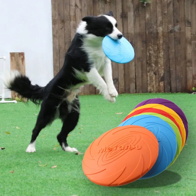 Jouets de disque volant pour chiens, vissés, traités, degré de morsure, multifonctions, jouets d&apos;entraînement pour chiots, jeu coule en plein air, produits pour animaux de compagnie