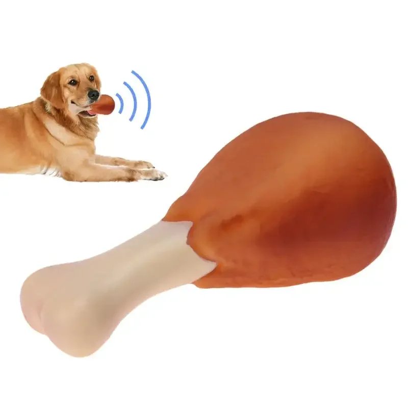 Jouet pour chien en caoutchouc, jambe de poulet, son couineur, jouets à mâcher pour chiens, chiot, chat, fournitures interactives pour animaux de compagnie, produits pour chiens, cadeau