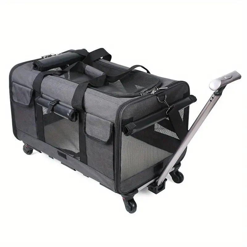 Valise de chariot portative Extra Large pour animaux de compagnie, boîtier de chariot détachable pour chien, grand sac pliable pour animaux de compagnie, sac de transport de voyage pour chat