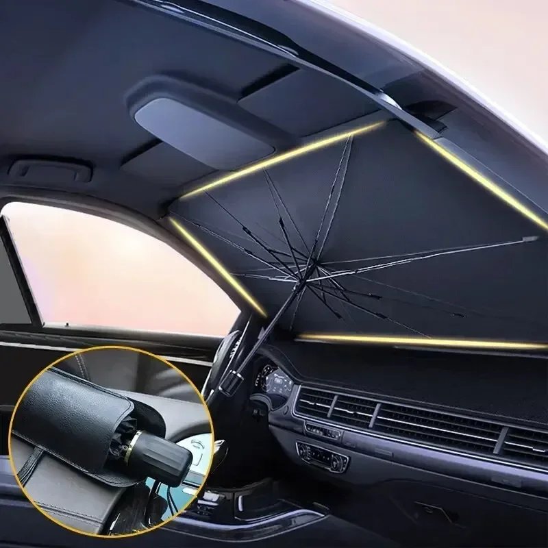 Pare-soleil de voiture pour ombrage automatique, Parasol de Protection pour pare-brise intérieur d&apos;été, accessoires de Protection