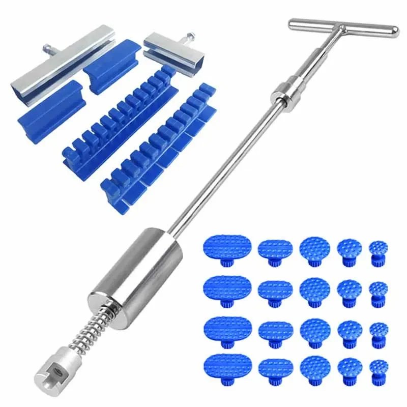 Outils de débosselage sans peinture, outil à ventouse pour carrosserie de voiture, marteau coulissant, marteau inversé, onglets d&apos;extraction pour débosselage et Ding de voiture