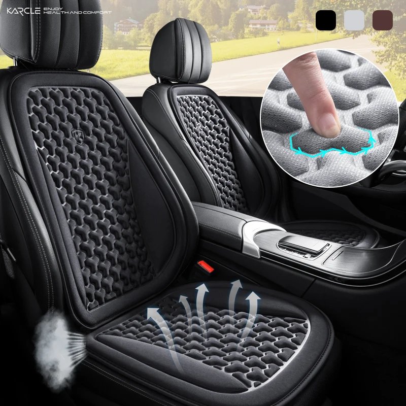 Housse de siège de voiture d&apos;été 3D, respirante, en soie glacée, coussin de siège de voiture, conception convexe, coussinets de protection de siège automobile, tapis de chaise automobile universel