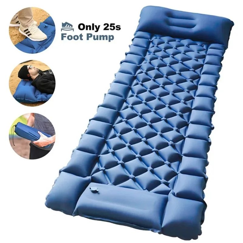 Matelas Gonflable d’Extérieur Étanche – Portable pour Camping et Plage