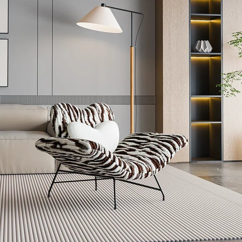 Chaise de salle à manger en velours métallique, vanité, canapé simple, accoudoir, chaises de salon relaxantes, coussin, fauteuils élégants, meubles noirs
