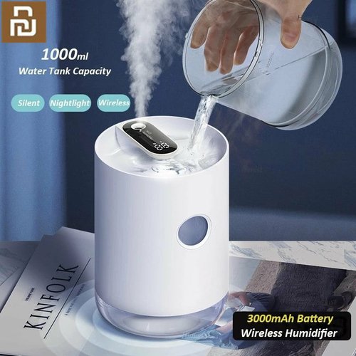 Humidificateur d’Air Portable Sans Fil USB – Diffuseur de Brume d’Eau et d’Arômes