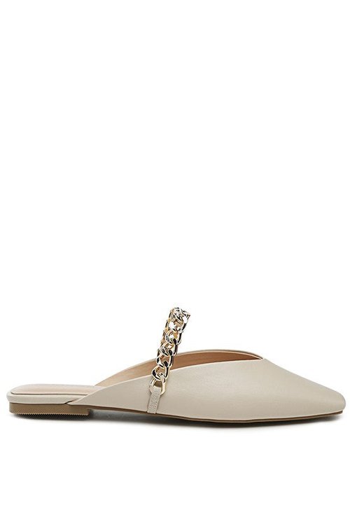 Chaussures plates CATCH – Style chic avec chaîne bling - Image 8