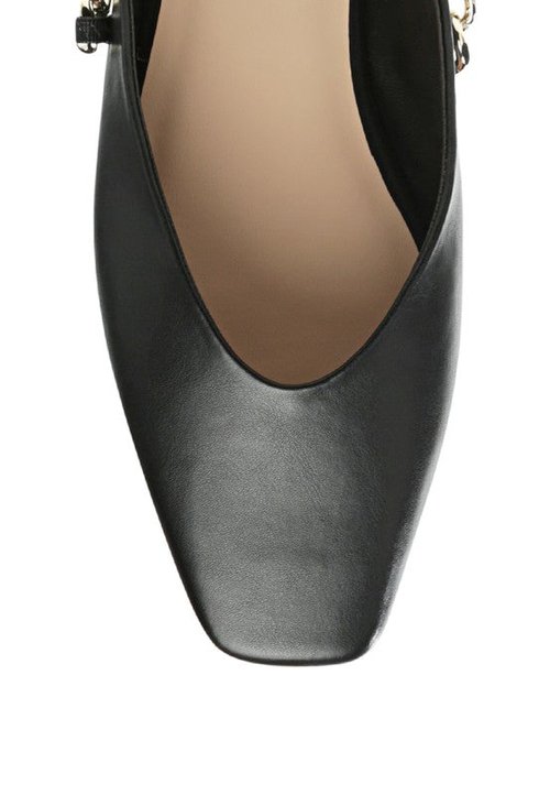 Chaussures plates CATCH – Style chic avec chaîne bling - Image 4