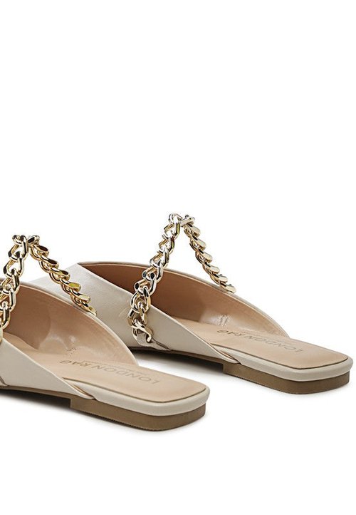 Chaussures plates CATCH – Style chic avec chaîne bling - Image 7