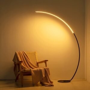 Lampe sur pied moderne RGBW – Version courbée améliorée