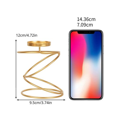 Bougeoirs Métalliques de Style Luxueux – Décoration Élégante – Image 4