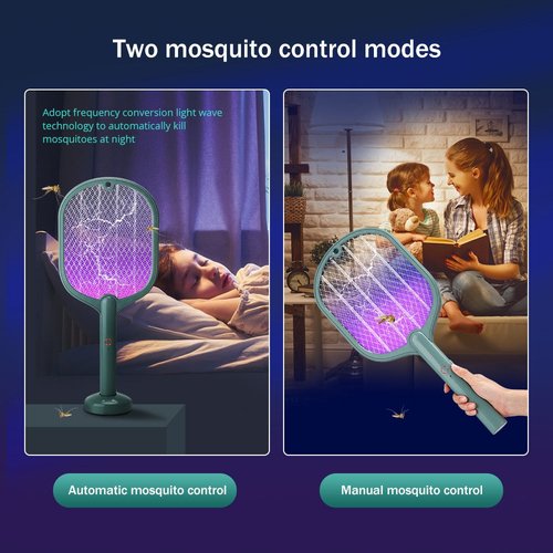 Raquette Électrique Anti-Insectes USB – Rechargeable 3000V, Smart Zapper - Image 6