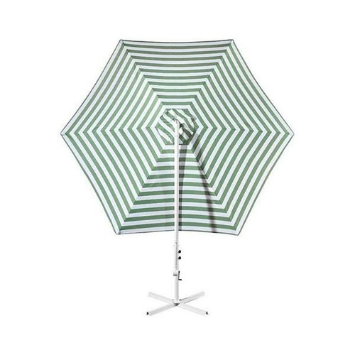 Parasol rayé vert et blanc – Jardin et terrasse – Image 2