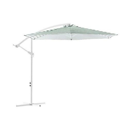 Parasol rayé vert et blanc – Jardin et terrasse – Image 3