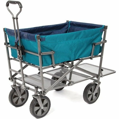 Chariot de Jardin Double Niveaux Mac Sports – Acier Robuste, Pliable et Résistant - Imagen 3