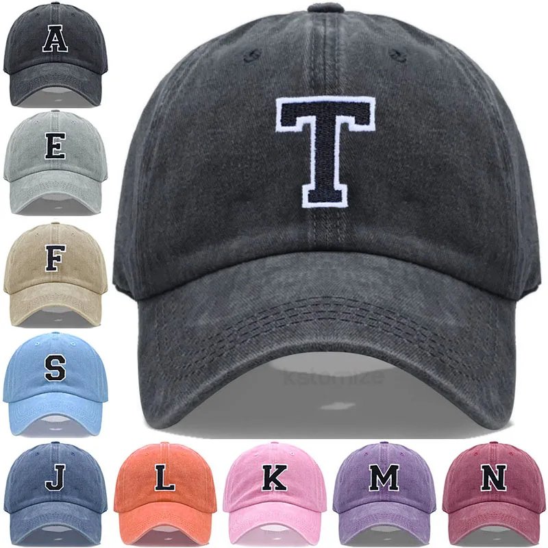 Casquette baseball bicolore A-Z – Unisexe, broderie coton, plein air